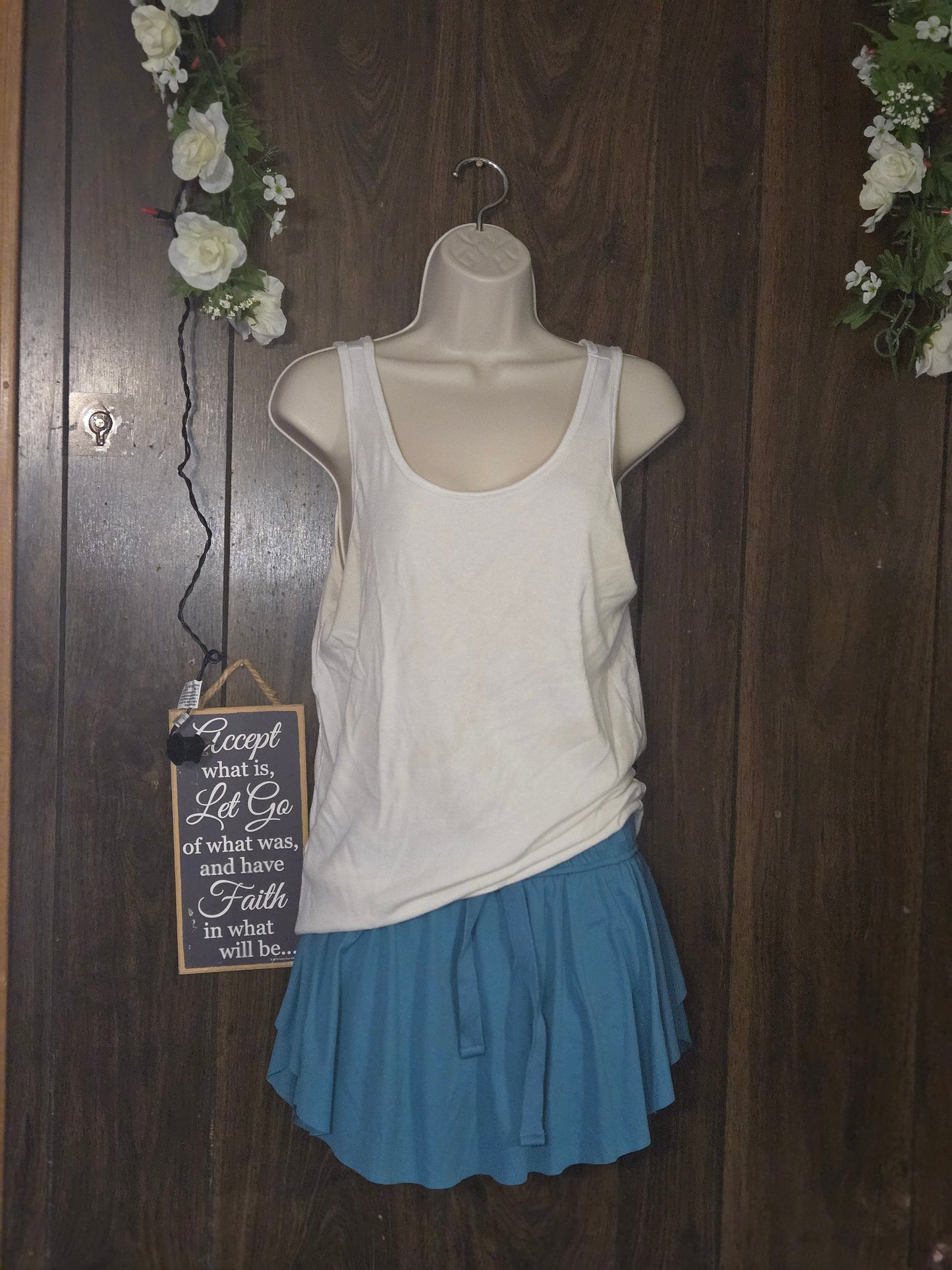 Zenana Teal skorts