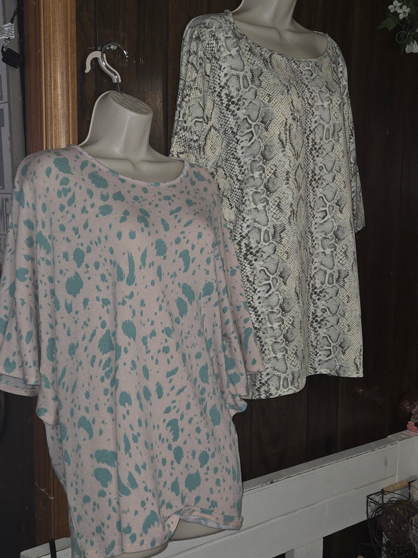 Pink Cheetah Oversized Top