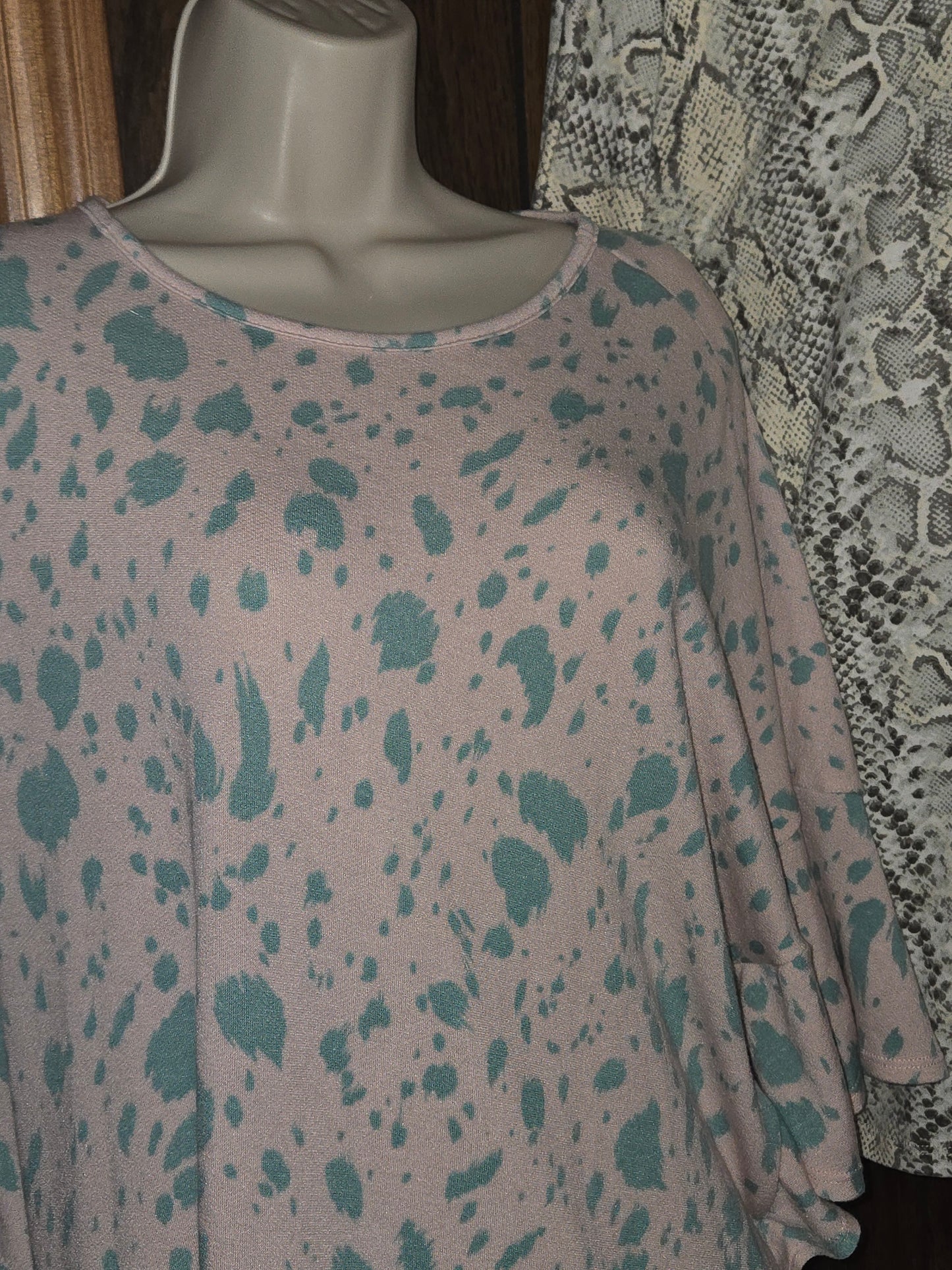 Pink Cheetah Oversized Top