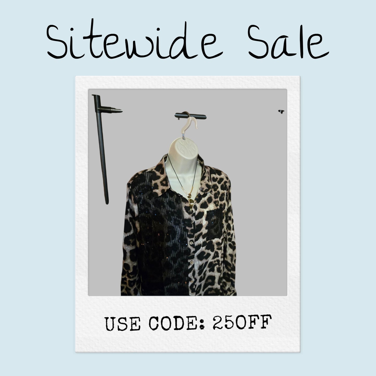Sequin Leopard Print Button Down Blouse – Glam Wild Long Sleeve Top