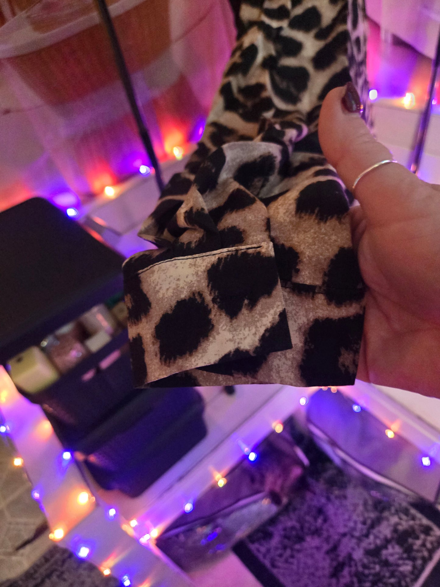 Sequin Leopard Print Button Down Blouse – Glam Wild Long Sleeve Top