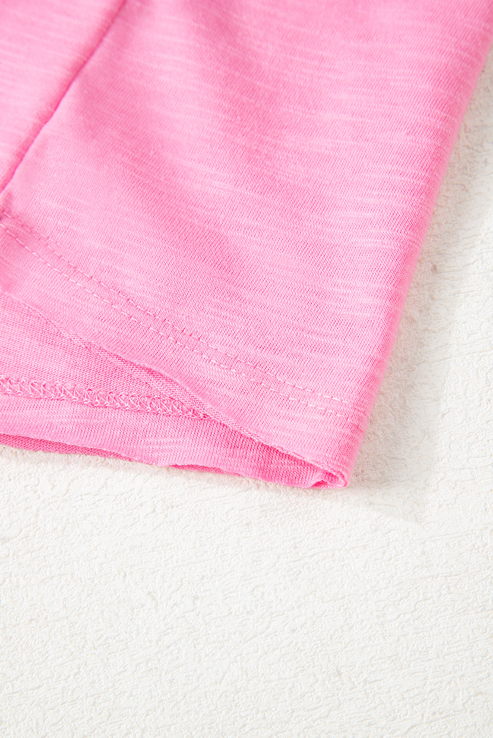 Sachet Pink Loose Fit Half Sleeve T Shirt and High Waist Skirt Set