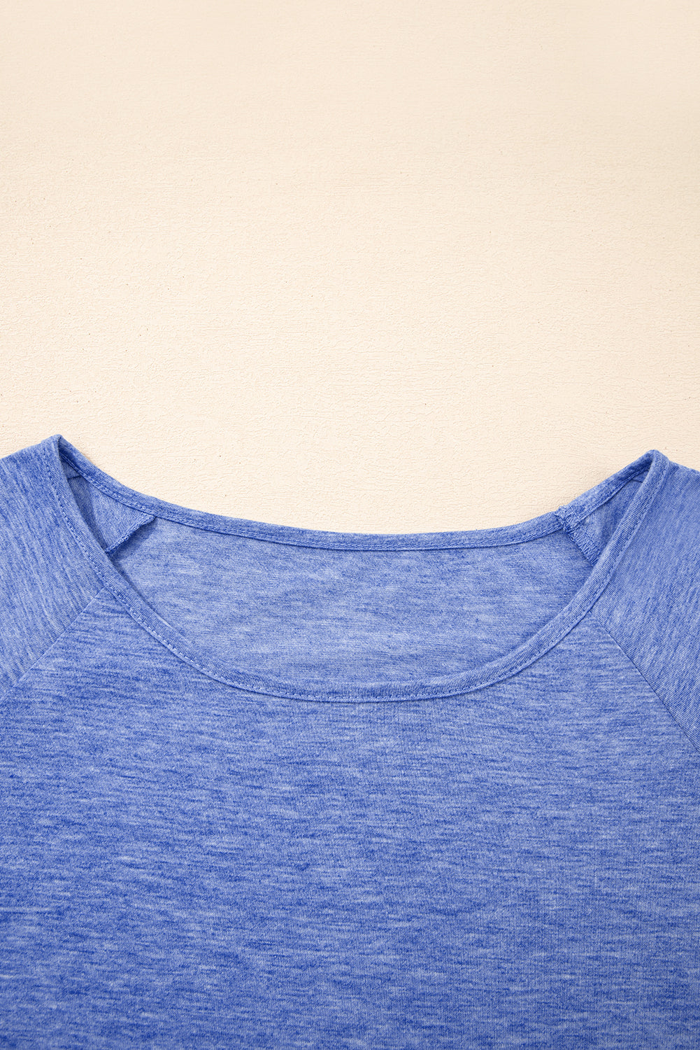 Dusk Blue Ruffle Hem Plus Size Flowy Blouse