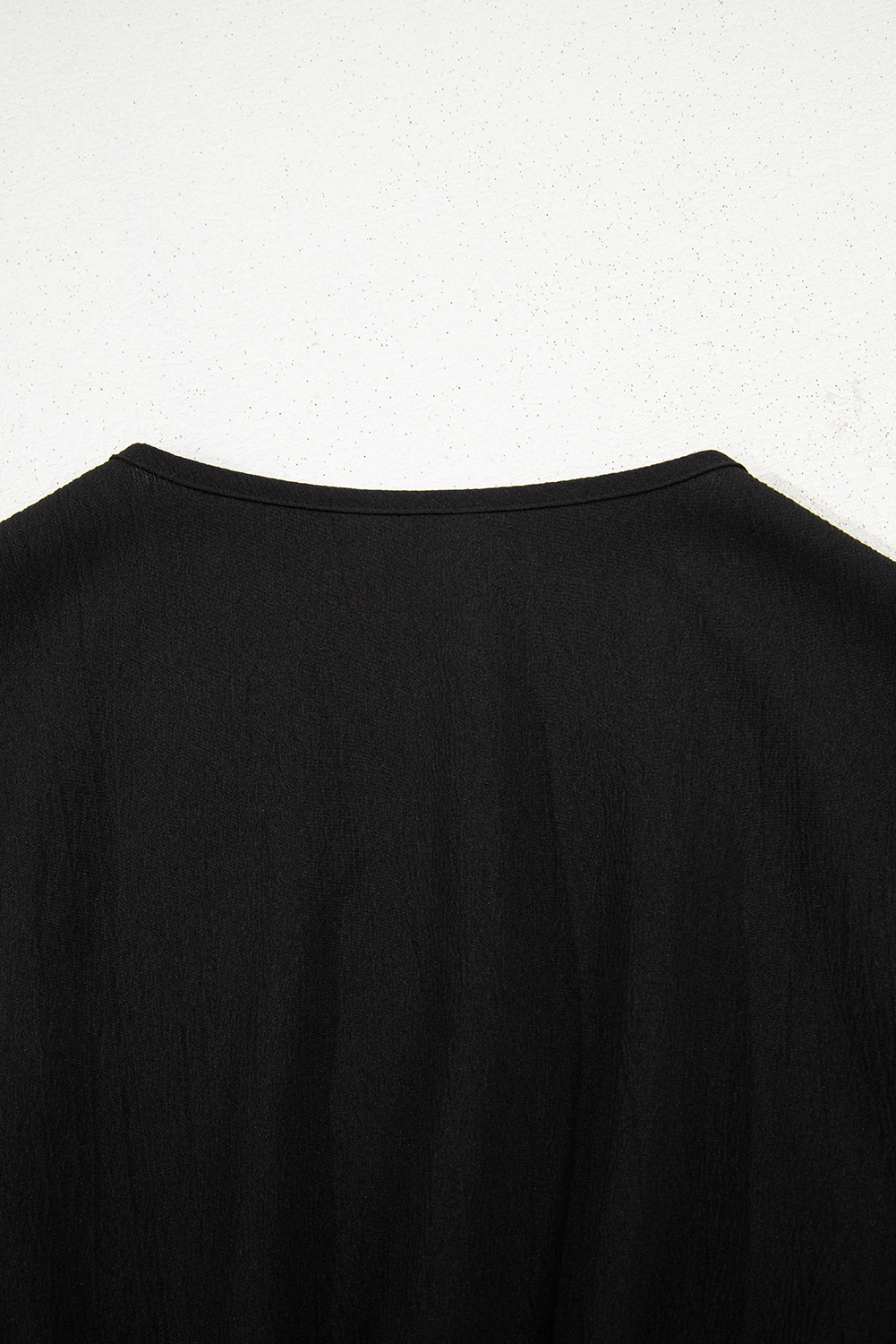 Black V Neck Knot Waist Sleeveless Top and Wide Leg Pants Set