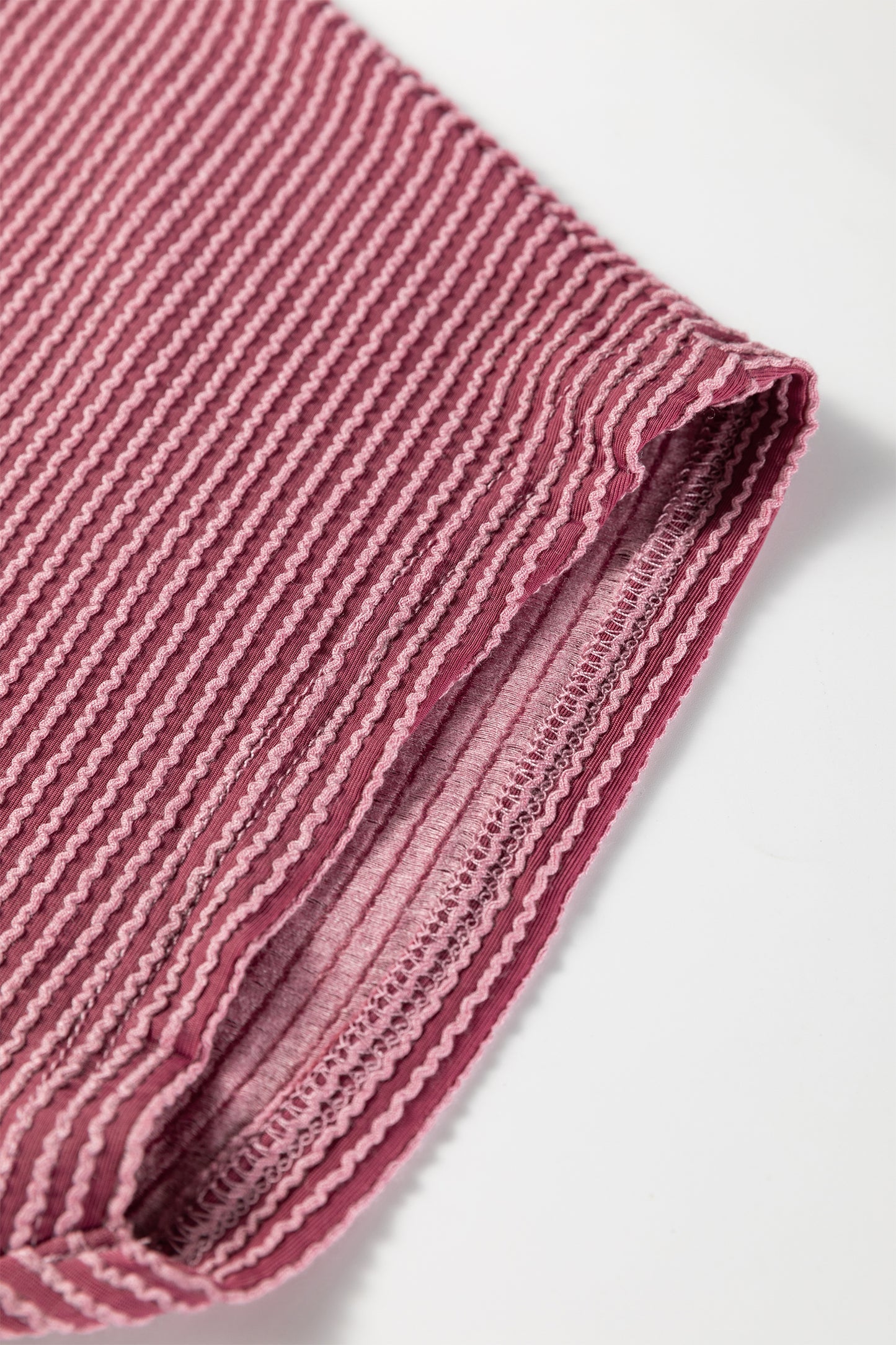 Dark Grey Twisted Ribbed High Neck Loose Tee Elastic High Waist Loose Pant Set