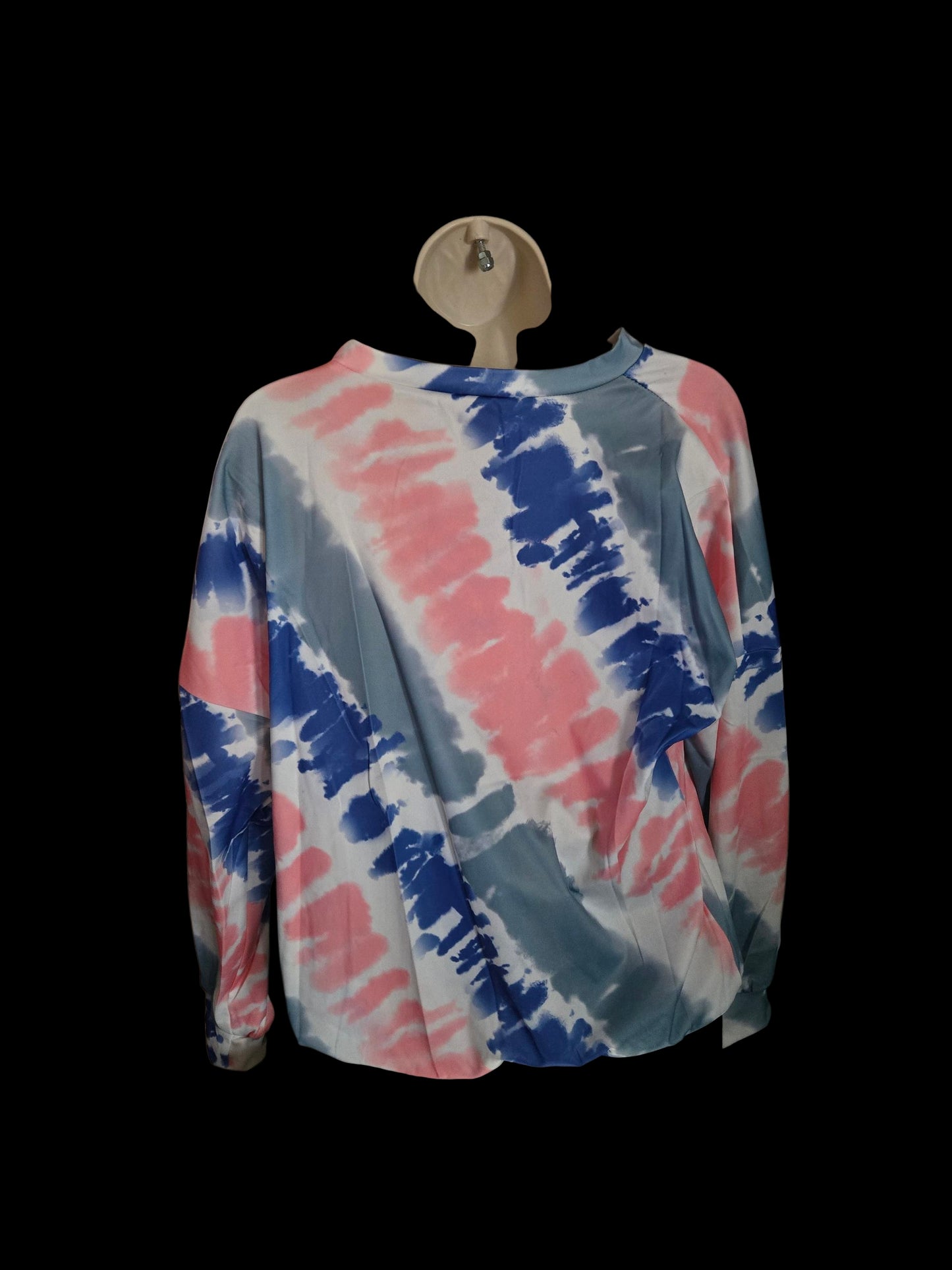 Tie-Dye Bliss Oversized Long Sleeve Top