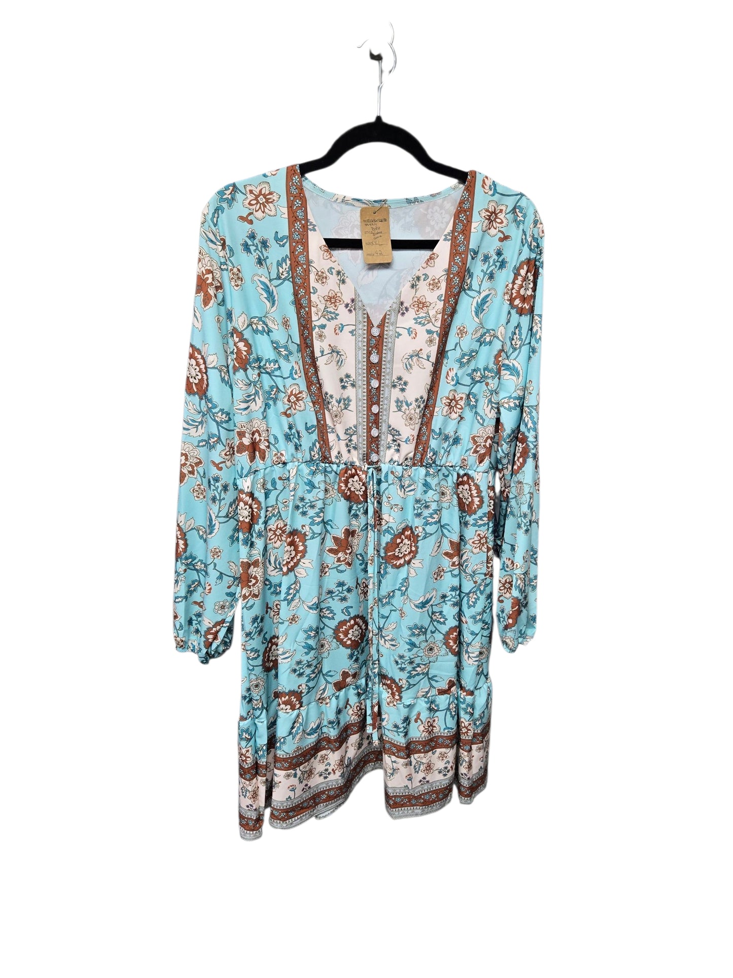 Boho Style Floral Midi Dress