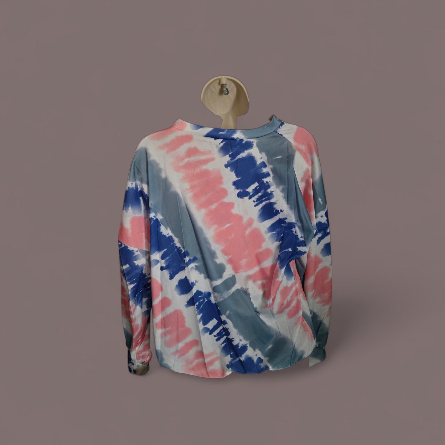 Tie-Dye Bliss Oversized Long Sleeve Top