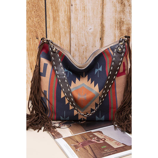 Geometric Canvas Tote Bag