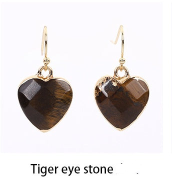 Heart Pendant Earrings Love Heart Earrings With Gold Rim