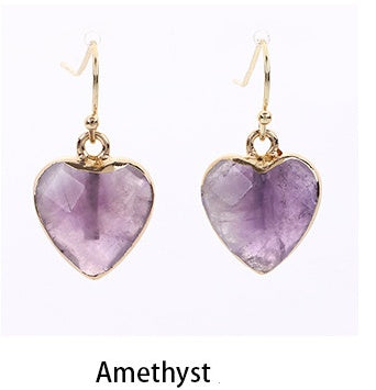 Heart Pendant Earrings Love Heart Earrings With Gold Rim