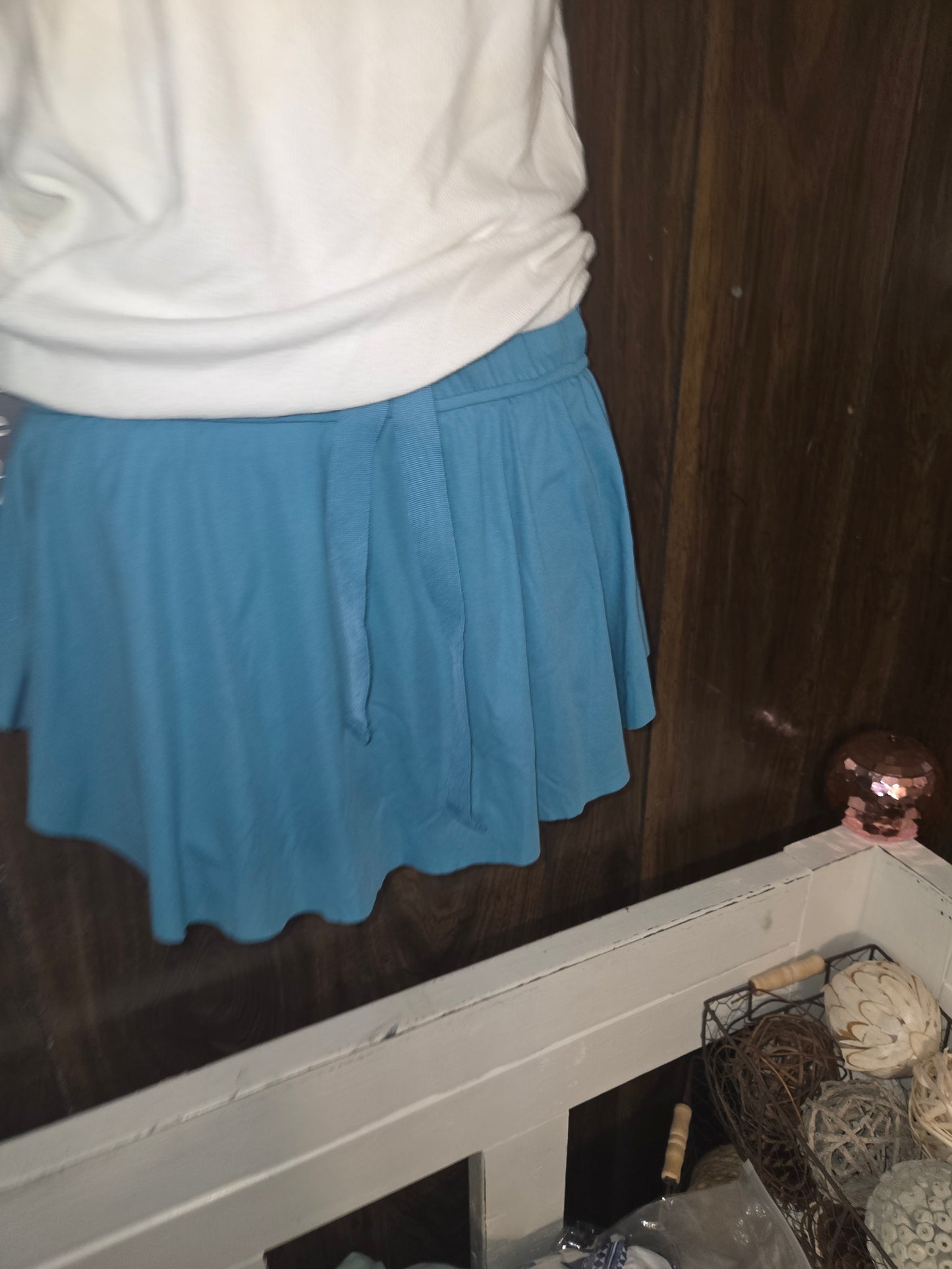Zenana Teal skorts