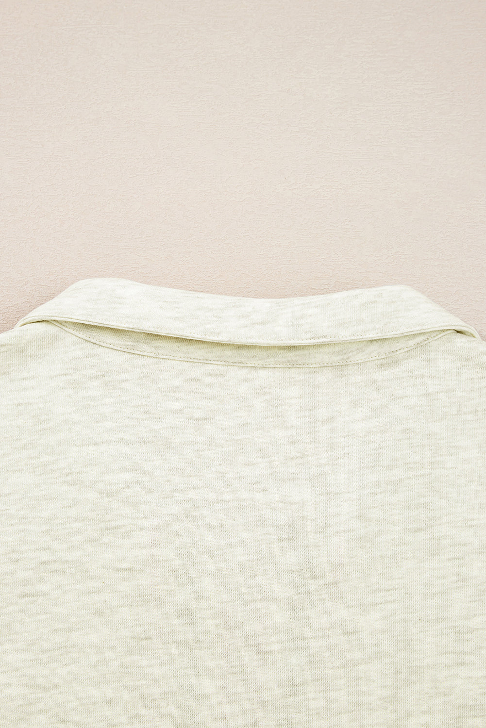 Sachet Pink Pop of Color Collared Patchwork Pullover Sweatshirt