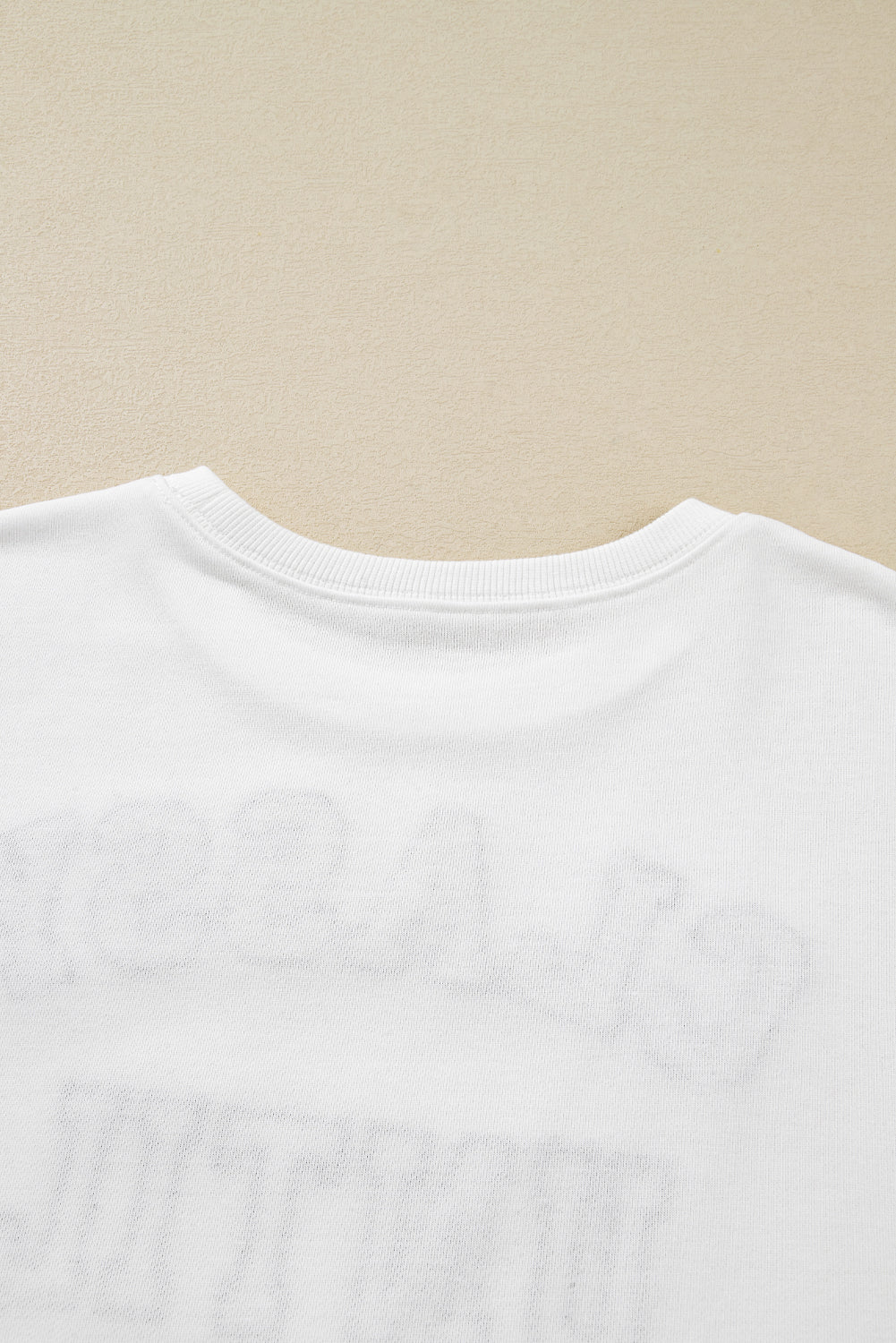 Black CLASSY UNTIL KICKOFF Plush Letter Patched Loose Sweatshirt