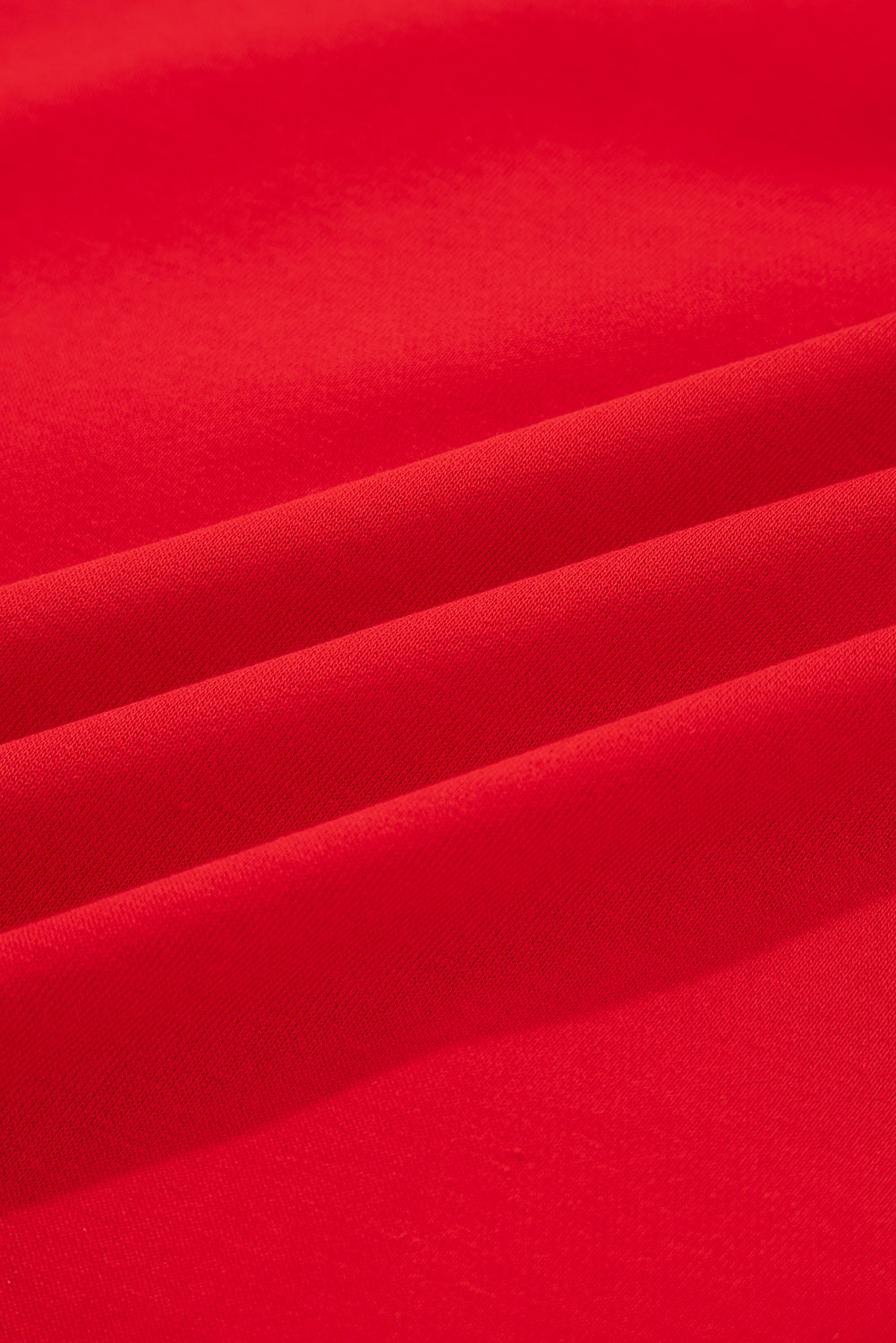 Fiery Red How Bout Them Dawgs Embroidered Script Balloon Sleeve Sweatshirt