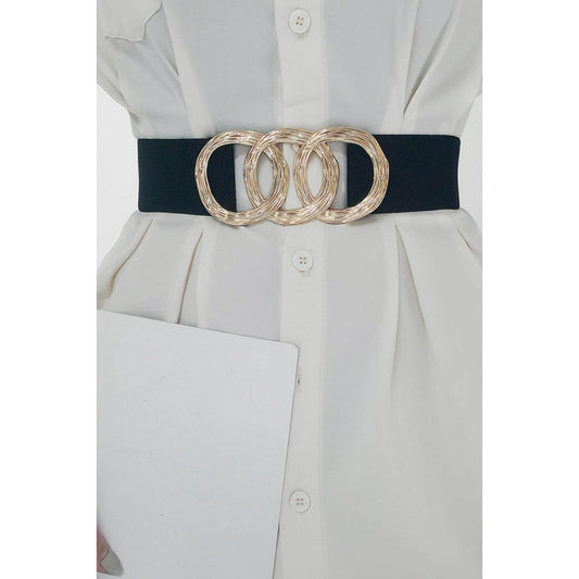 Zinc Alloy Buckle Elastic Wide Belt