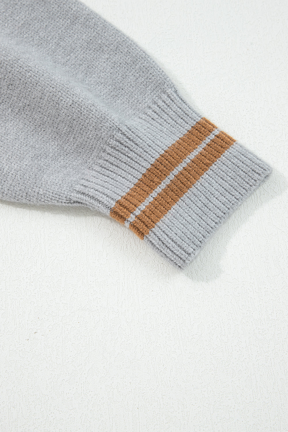 Peach Blossom Letter Embroidered Graphic Sweater