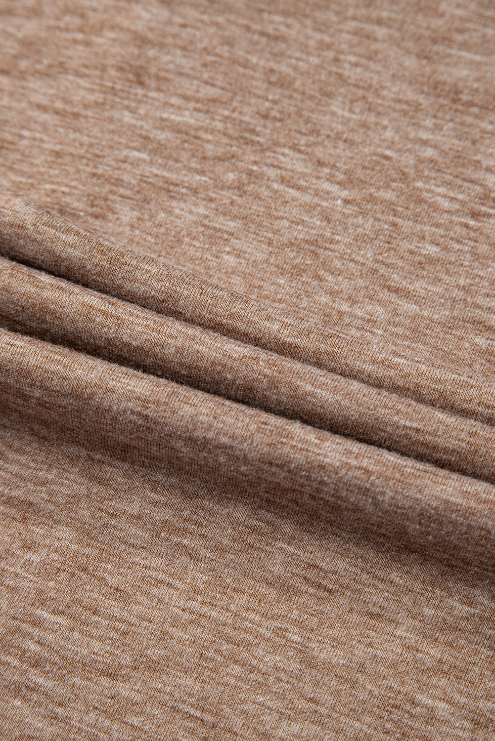 DUNE Solid Colour V-Neck Double Layer Sleeve Loose T-Shirt