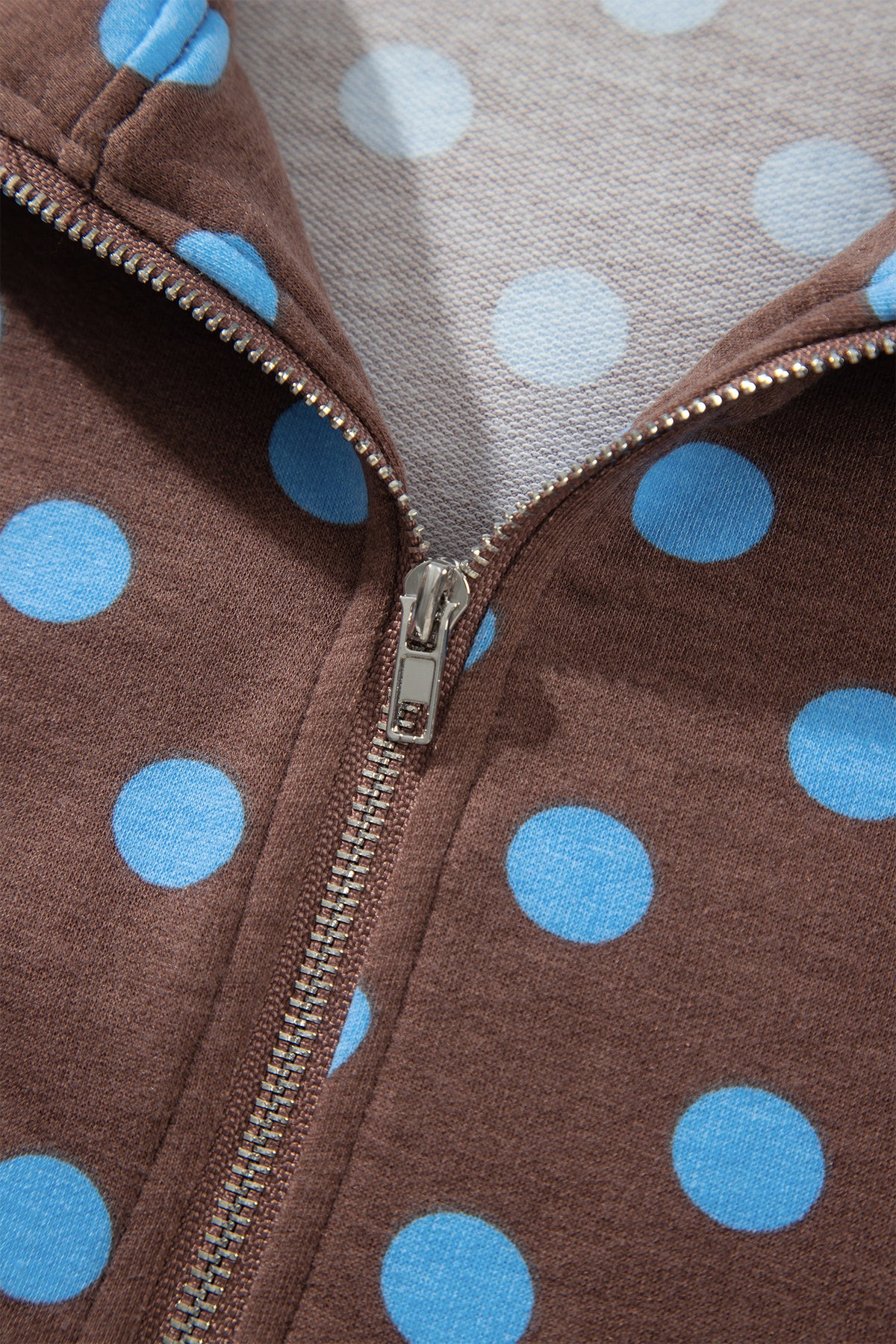 Pink Polka Dot Hooded Long Sleeve Top Casual Mini Skort Set