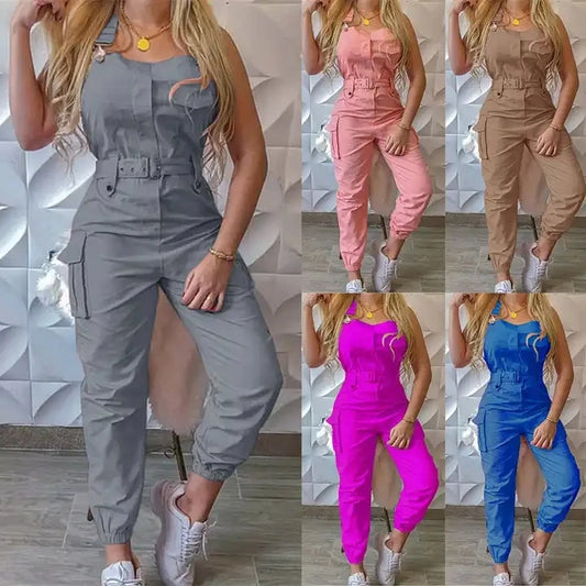 Women Clothing Fashion Summer Bodycon Jumpsuits Pants Girls Clothes One Piece Jumpsuits for Ladies