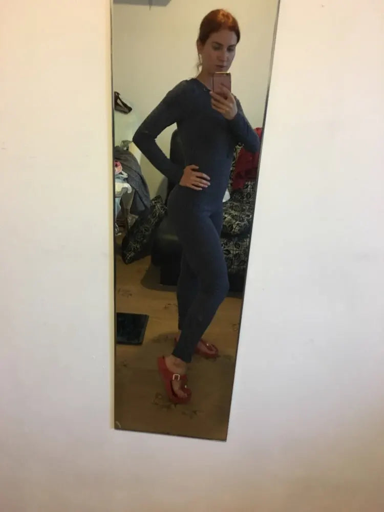 Rompers Women Jumpsuit 2024 New Fashion Long Sleeve Sexy v Cross Bandage Neck Knitted Bodycon Long Pant Slim Sweater Jumpsuits