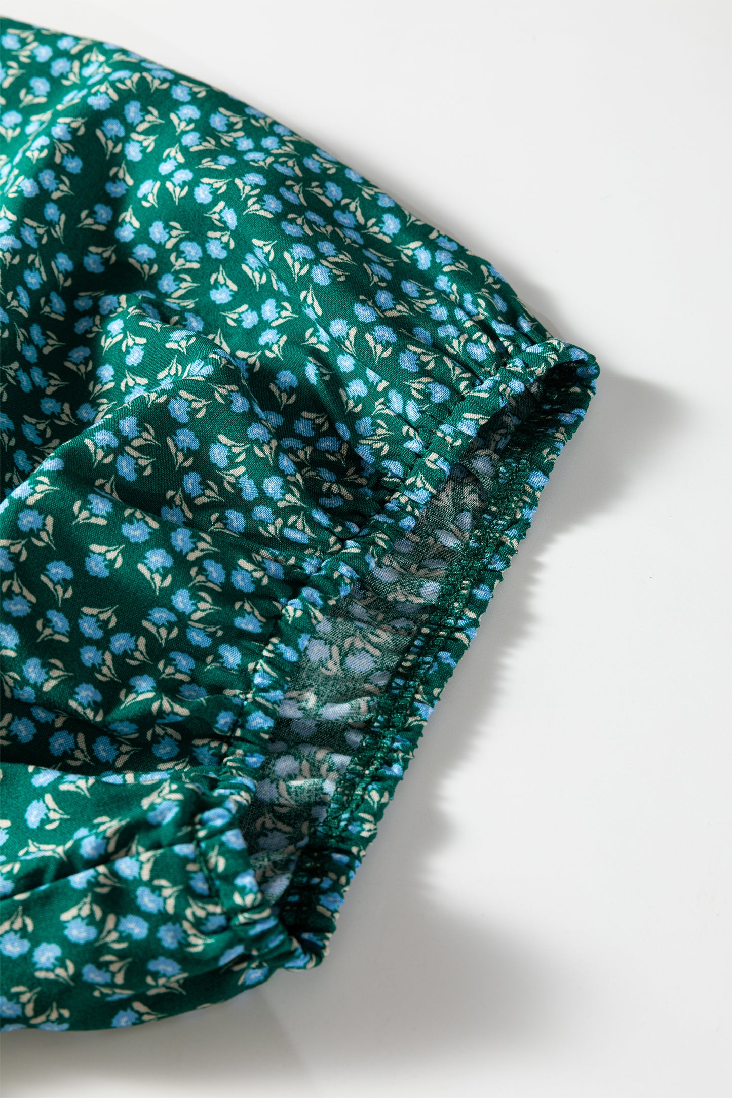 Yellow Boho Chic Notched V Neck Plus Floral Short Sleeve Top