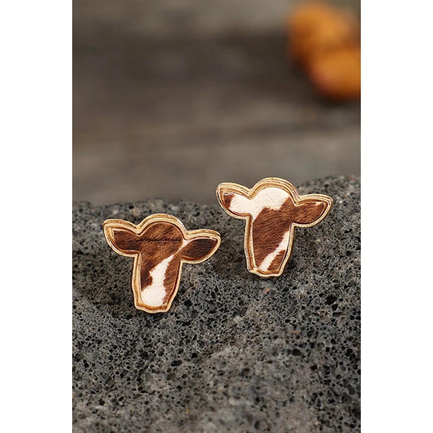 Bull Head Alloy Stud Earrings