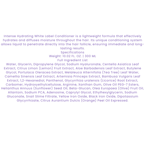 TUB Intense Hydrating Conditioner