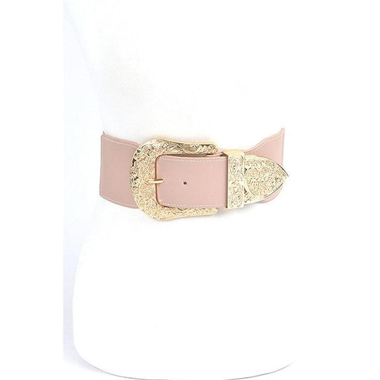 Motif Buckle Iconic Stretch Belt